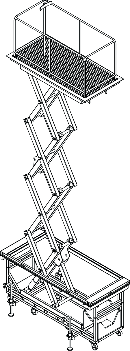 Scissor Lift - 42 x 96 Spec Sheet – TAIT Support