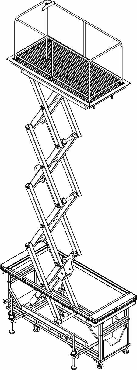 Scissor Lift - 42 x 96 Spec Sheet